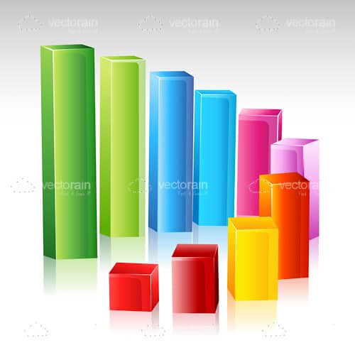 Colorful Glowing Growing Growth Chart